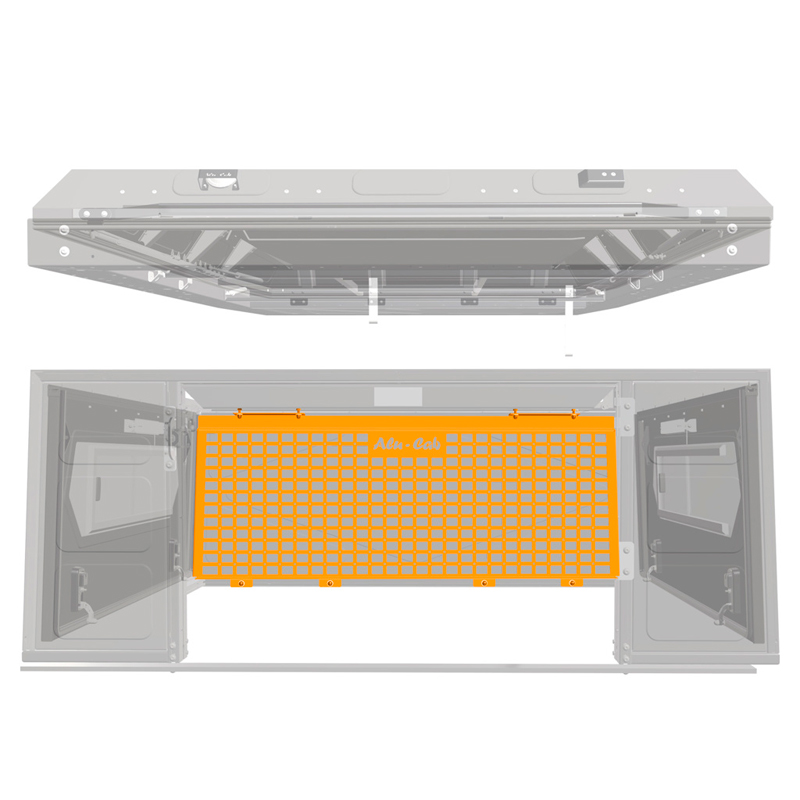 Alu-Cab ModCAP & Canopy Camper MOLLE-kiinnityslevy etuseinään Double Cab ja Extra Cab