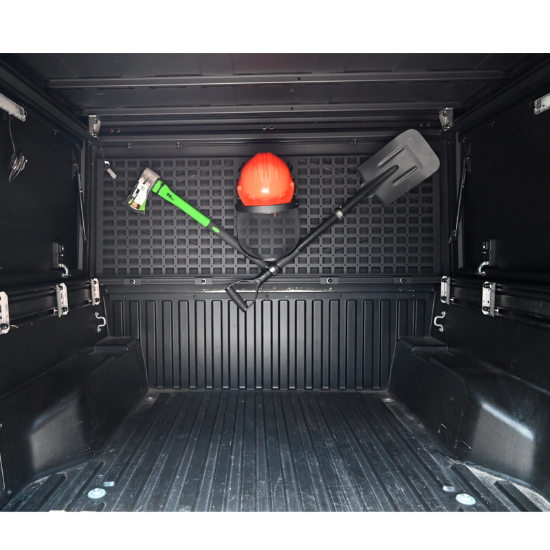 Alu-Cab ModCAP & Canopy Camper MOLLE-kiinnityslevy etuseinään Double Cab ja Extra Cab