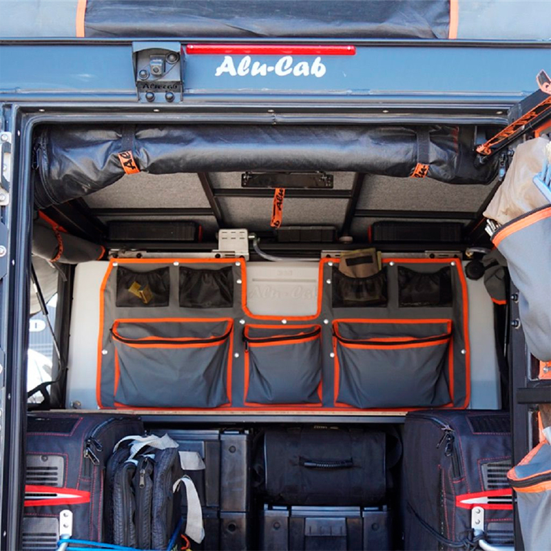 Alu-Cab vesisäiliön kiinnitettävä säilytyslaukkusarja Canopy Camper / ModCAP
